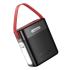 HOCO J143 Title Power Bank with Ultra Large 80,000mAh capacity, 22.5W+PD20W Fully Compatible, Dual Type-C and triple USB-A ports output, LED digital display. Indicator of fast charging. With flashlight and lamp - Black